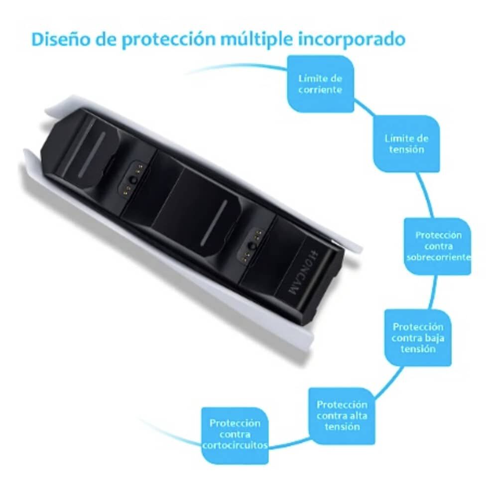 Base Cargador Para Consola Soporte Ps5 Carga R&aacute;pida image number 4.0