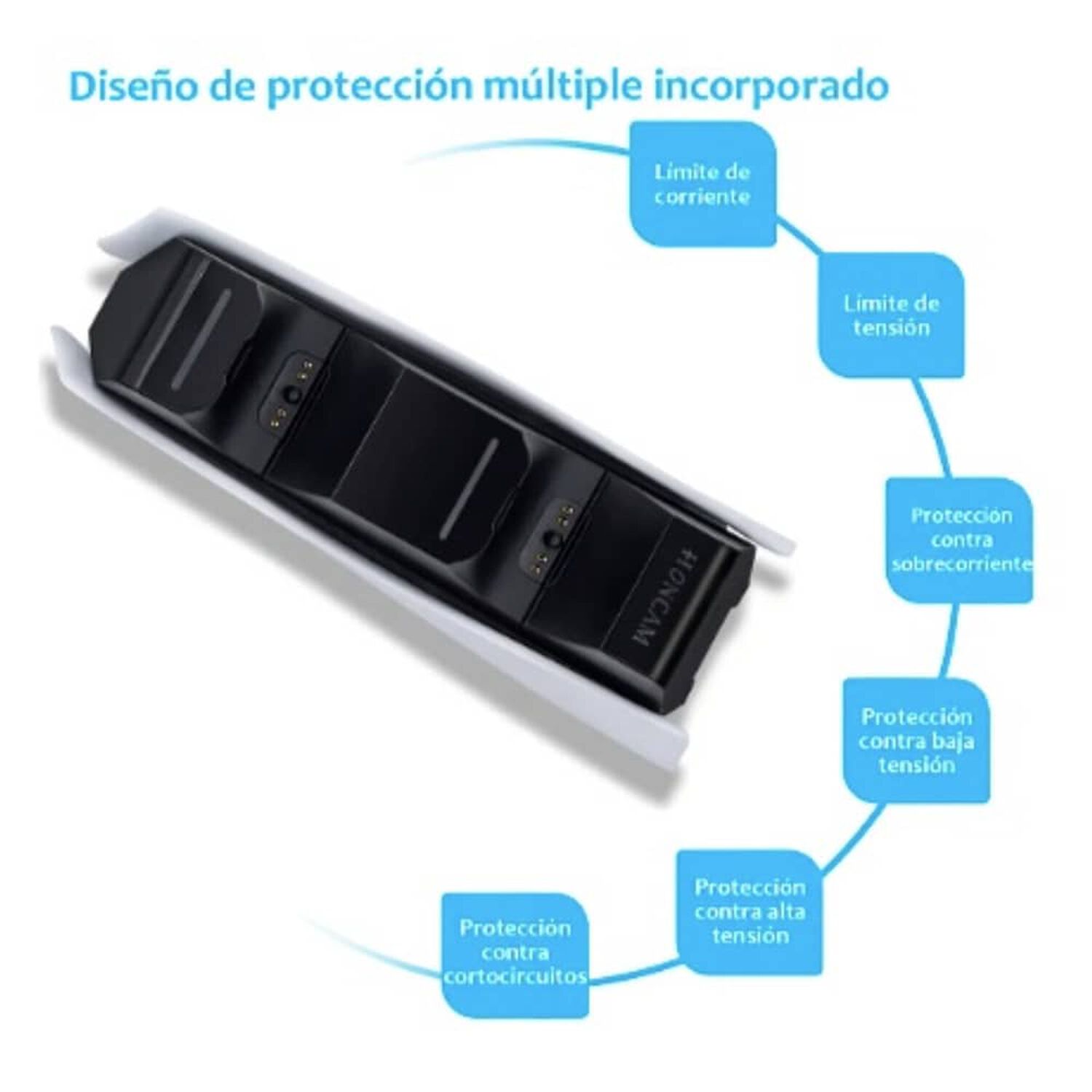 Base Cargador Para Consola Soporte Ps5 Carga R&aacute;pida image number 4.0