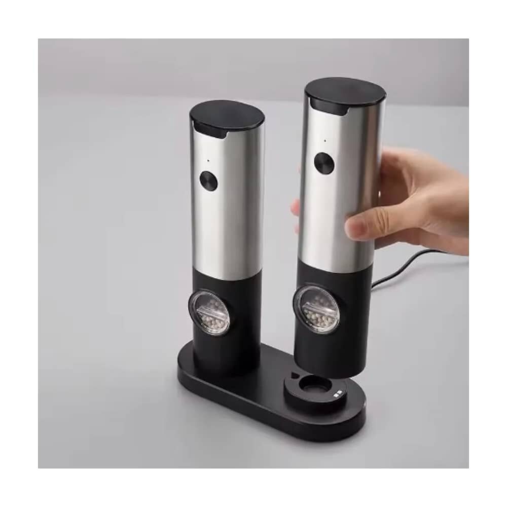 Set Molinillo Sal Y Pimienta El&eacute;ctrico Con Base Usb C image number 3.0