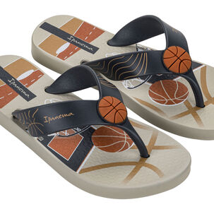 Sandalia Infantil Beige/naranja Sporty Ipanema
