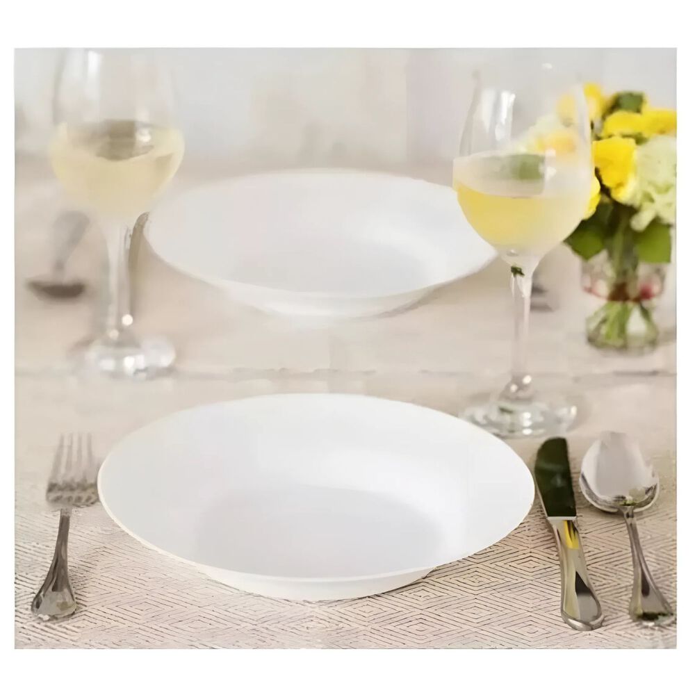 Plato Hondo Opaline 23cm Marinex Vidrio Resistente Blanco image number 2.0