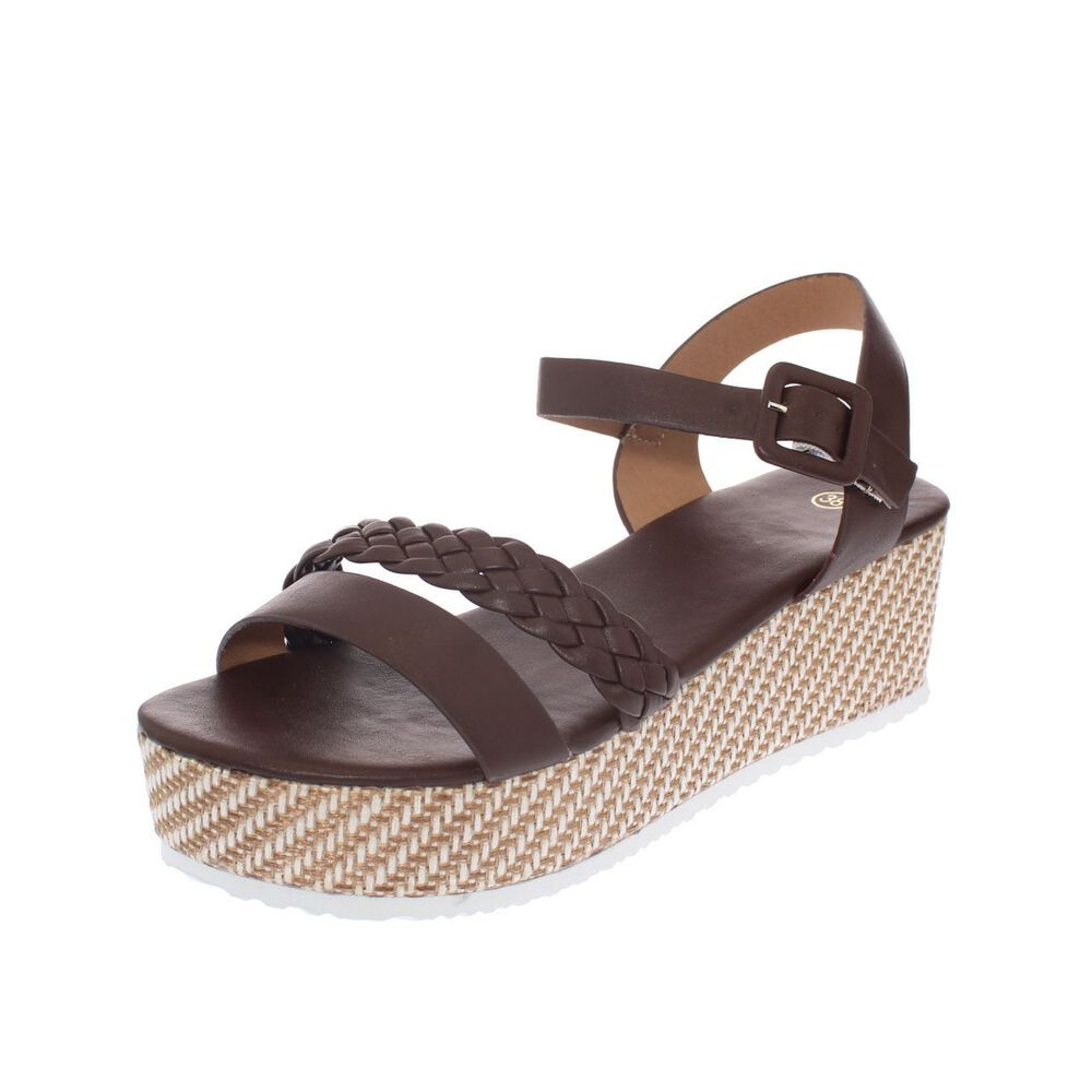 Sandalia Plataforma Caf&eacute; Oscuro V&iacute;a Franca Art. 52111b1155dbrown image number 0.0
