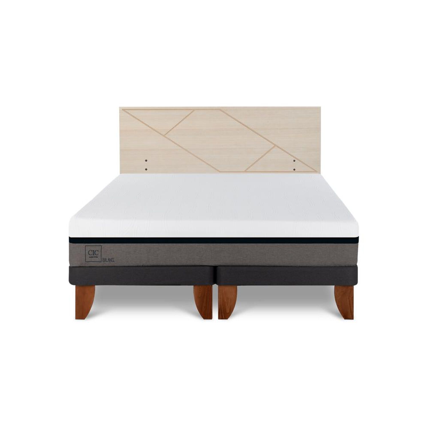 Cama Europea Cic Balance / King / Base Dividida + Respaldo image number 0.0