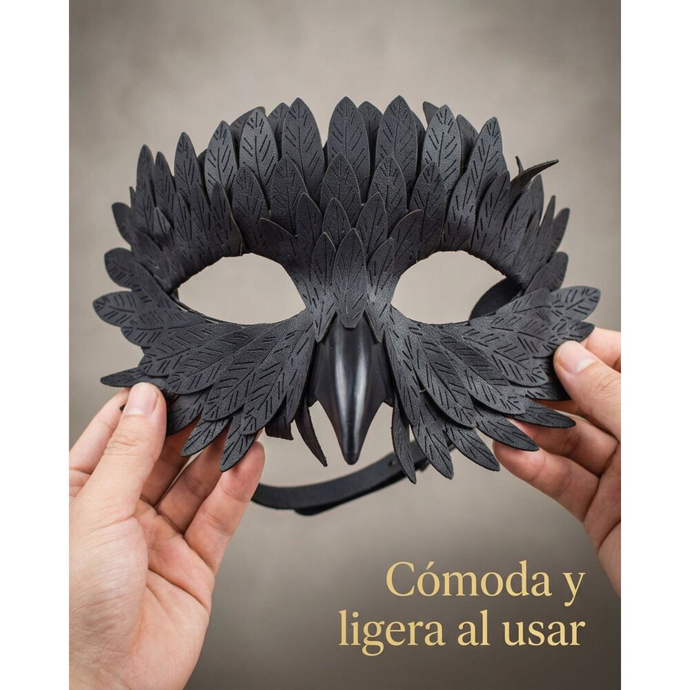 M&aacute;scara Pajaro Ave Plumas Carnaval Veneciano Para Disfraz image number 4.0