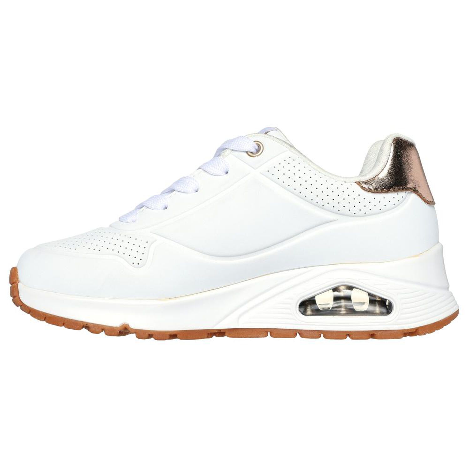 Zapatilla Infantil Ni&ntilde;a Skechers Uno Gen1 - Shimmer Away Wht image number 5.0