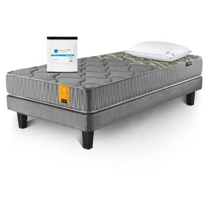 Cama Europea Cannon Home Spirit / 1.5 Plazas / Base Normal + Almohada + Cubrecolchón