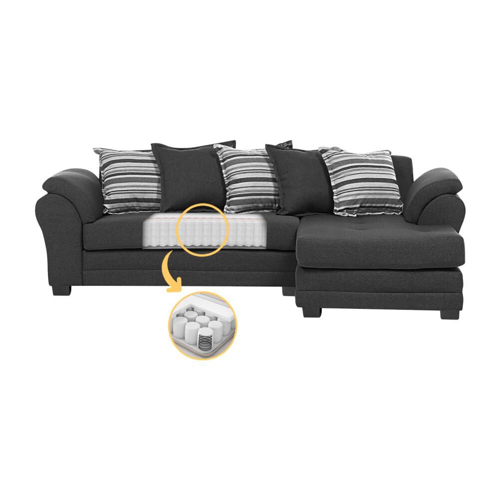 Sofá Seccional Derecho Living Factory Mustang / 4 Cuerpos image number 2.0