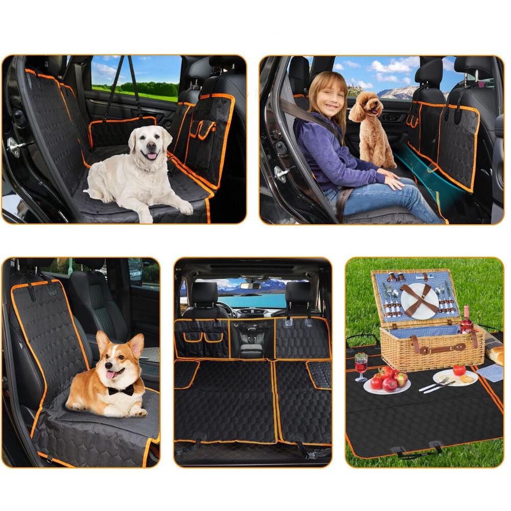 Funda Protectora Cubre Asiento Mascotas Auto Perro Gato image number 3.0