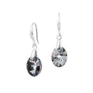 Aros Praga Cristales Gneuinos Silver Night
