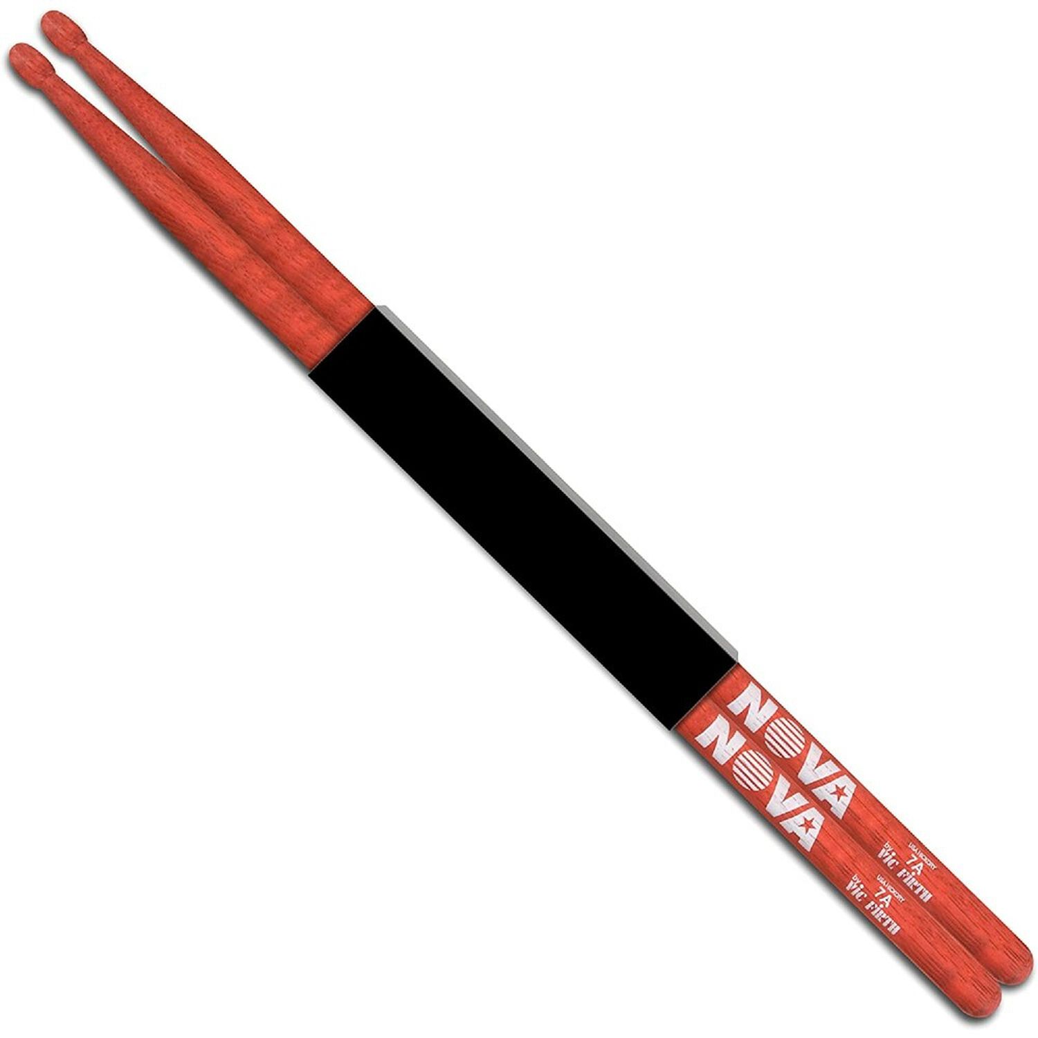 Baqueta Vic Firth 7a Nova Punta De Madera Rojas image number 0.0