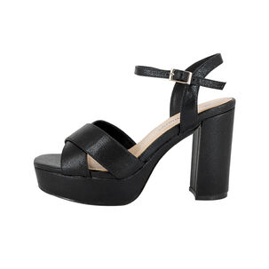 Sandalia De Vestir Lister Negro Alquimia