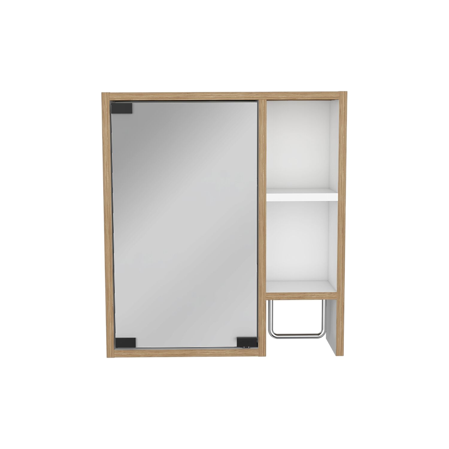 Botiquin De Ba&ntilde;o 1 Puerta 52,2x47,2x14,6 Cm Caf&eacute; Claro image number 2.0