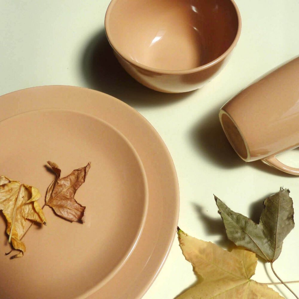 Juego De Loza 16 Piezas Vajilla Cer&aacute;mica July Caramelo image number 7.0