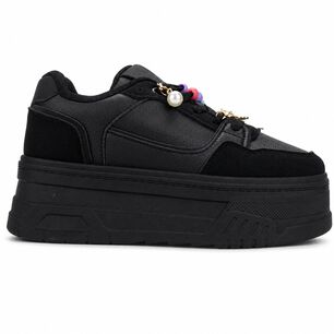 Zapatilla Negro Mujer Urbano Chalada Moon