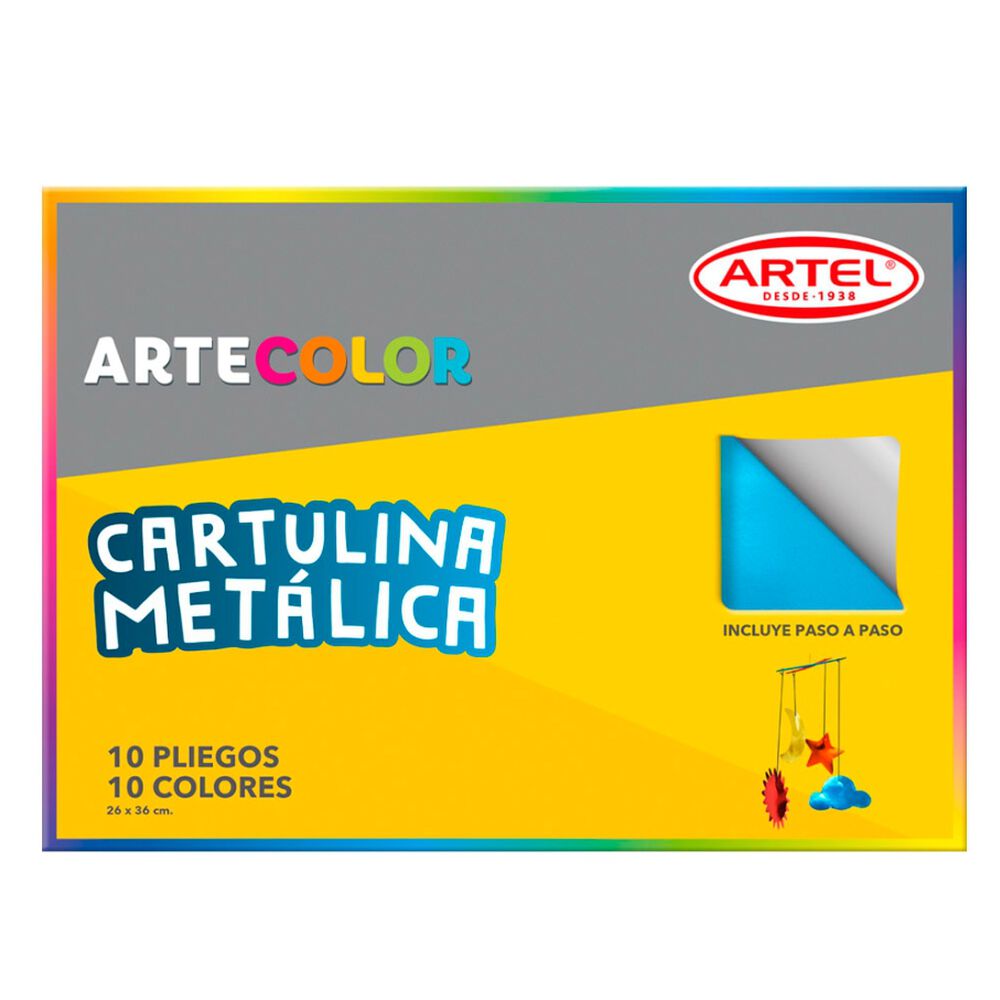 Artecolor Cartulina Met&aacute;lica 10hojas Artel image number 0.0