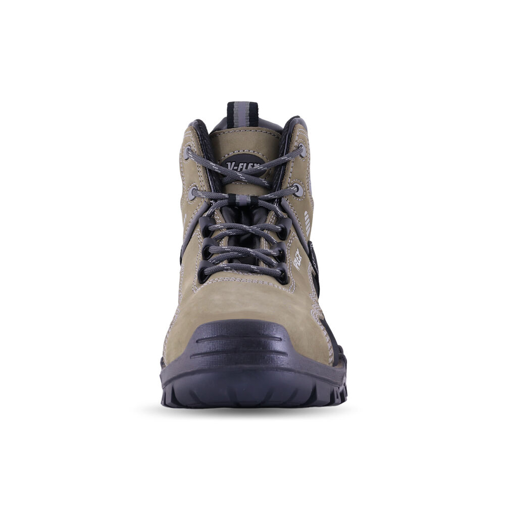 Botín V17 Nobuck Beige/negro Vflex image number 4.0