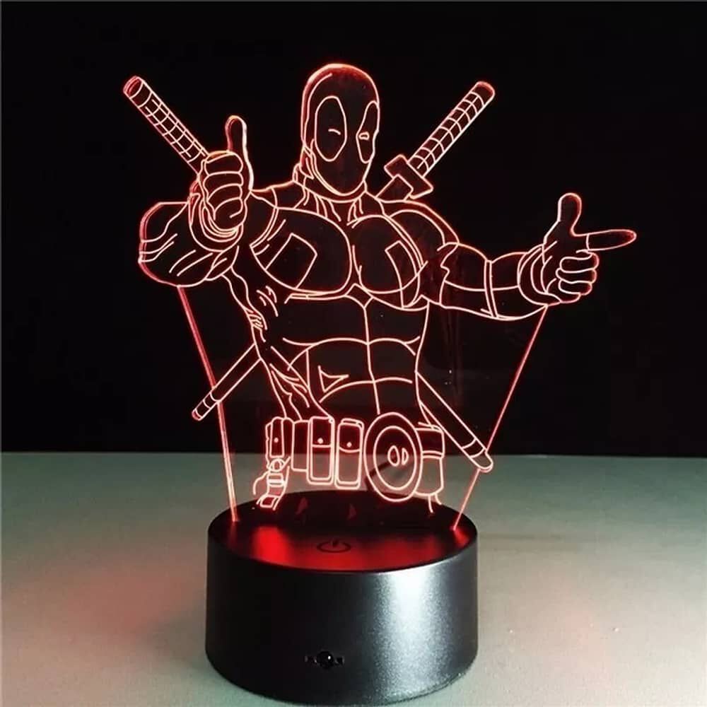 Lampara 3d Deadpool image number 2.0