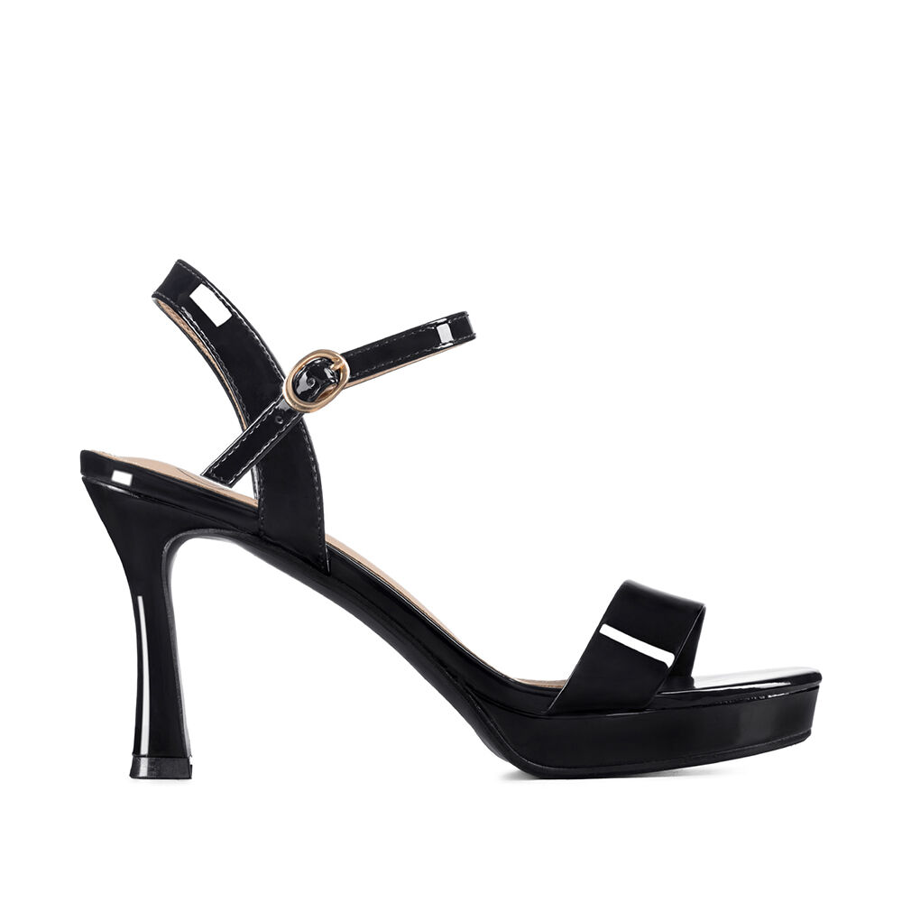Sandalia Casual Taco Alto Simil Charol Mujer Weide You537 image number 0.0