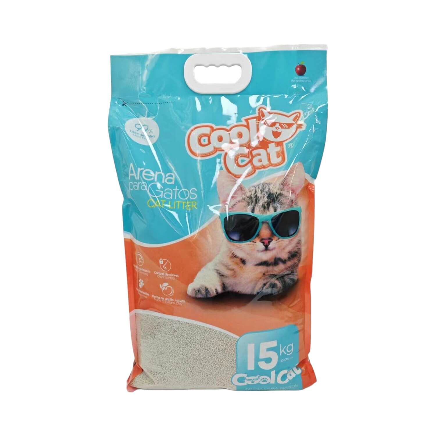 Arena Sanitaria Aglutinante Para Gato 15kg Cool Cat image number 3.0