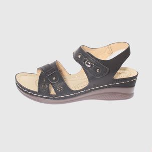 Sandalia Confort Negro Modelo Italiano Art. 5ask76614black