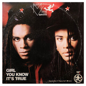 Milli vanilli - girl you know it's true | 12'' maxi single vinilo usado