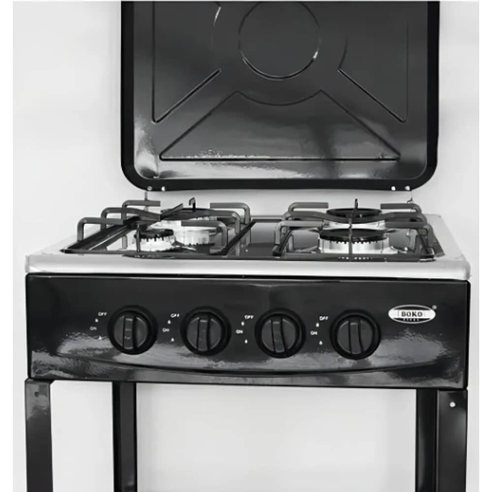 Cocina Encimera A Gas 4 Quemadores Con Repisas Color Negro image number 2.0