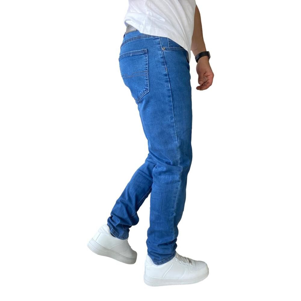 Jeans Hombre Elasticados Slim Fit Azul Medio image number 8.0