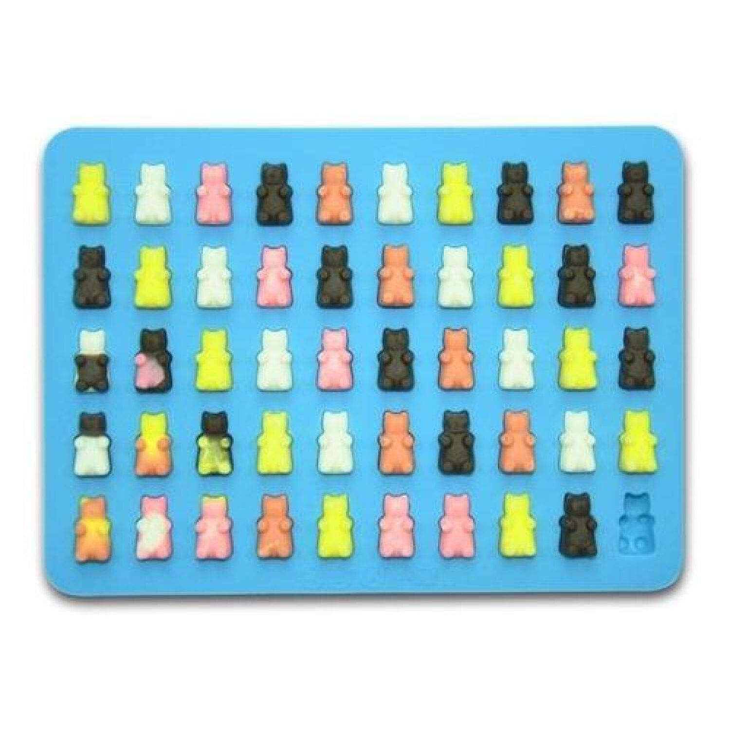 Molde De Silicona Para 50 Mini Ositos Gomitas (estoykuku) image number 1.0