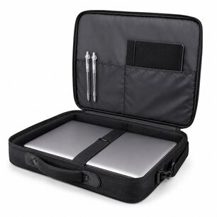 Bolso Notebook Trust Atlanta 16" Con Correa Reinforced Black