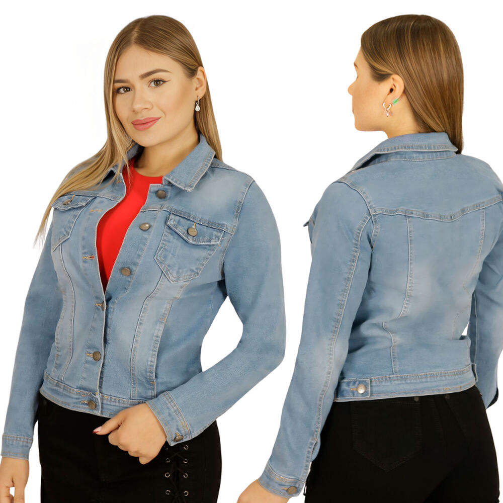 Chaqueta Denim Mezclilla Mujer image number 0.0
