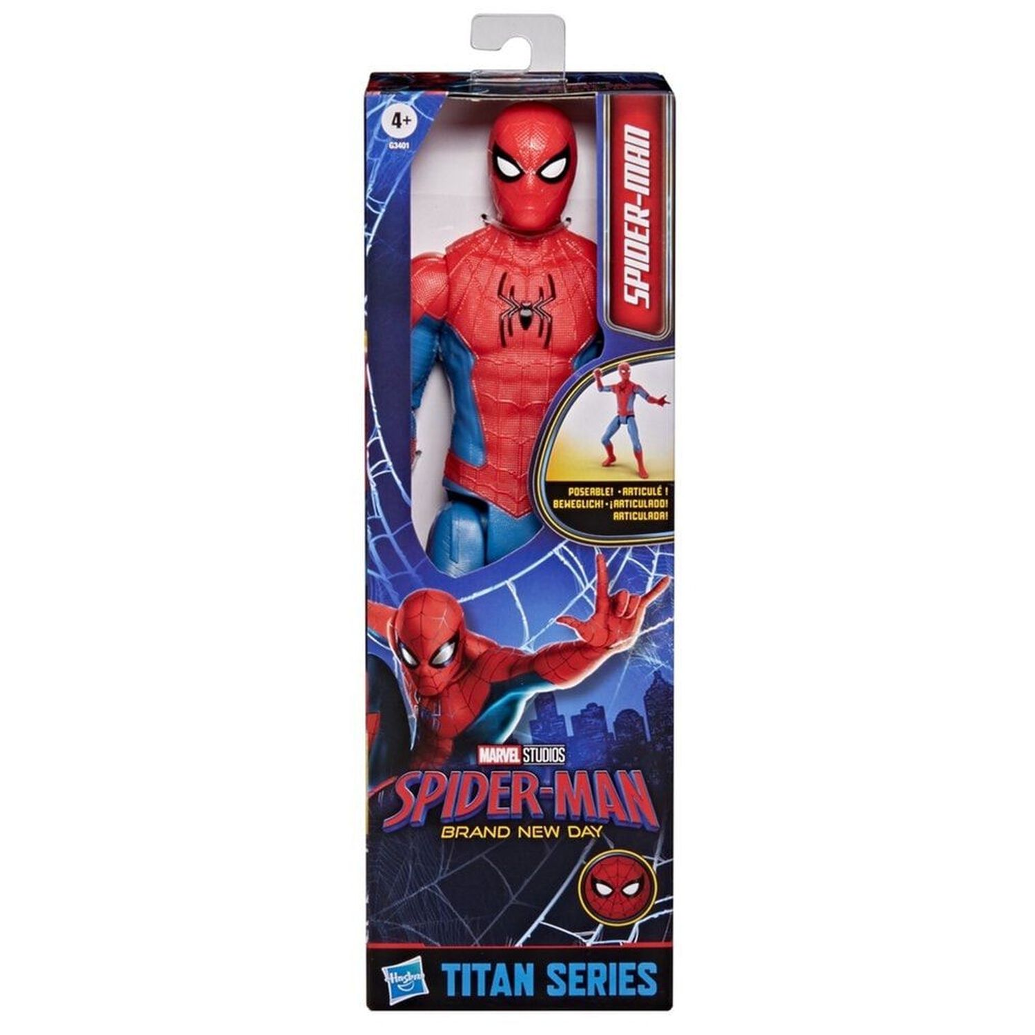 Figura E Acci&oacute;n Spider Man Marvel Titan image number 2.0