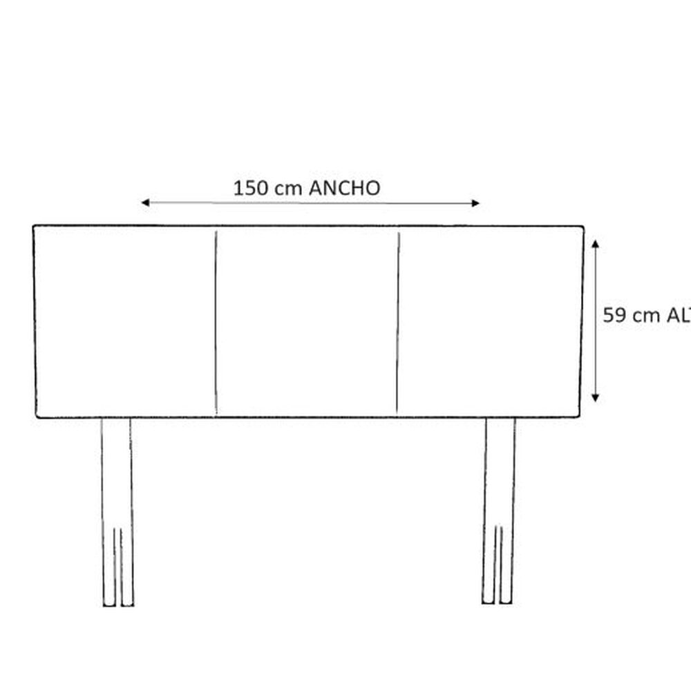 Cama Europea 2 Plazas 190 Respaldo Everest image number 1.0