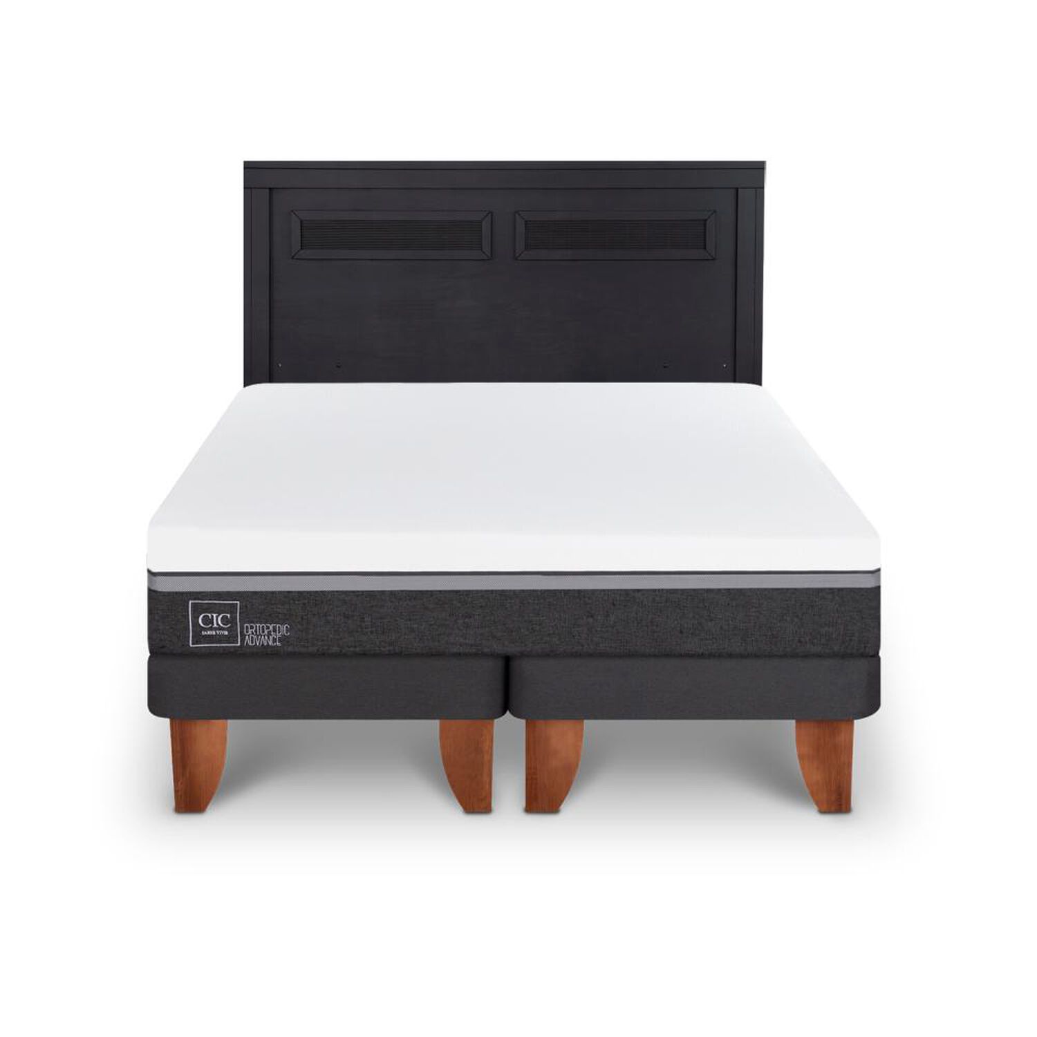 Cama Europea Cic Ortopedic Advance / King / Base Dividida + Respaldo image number 0.0