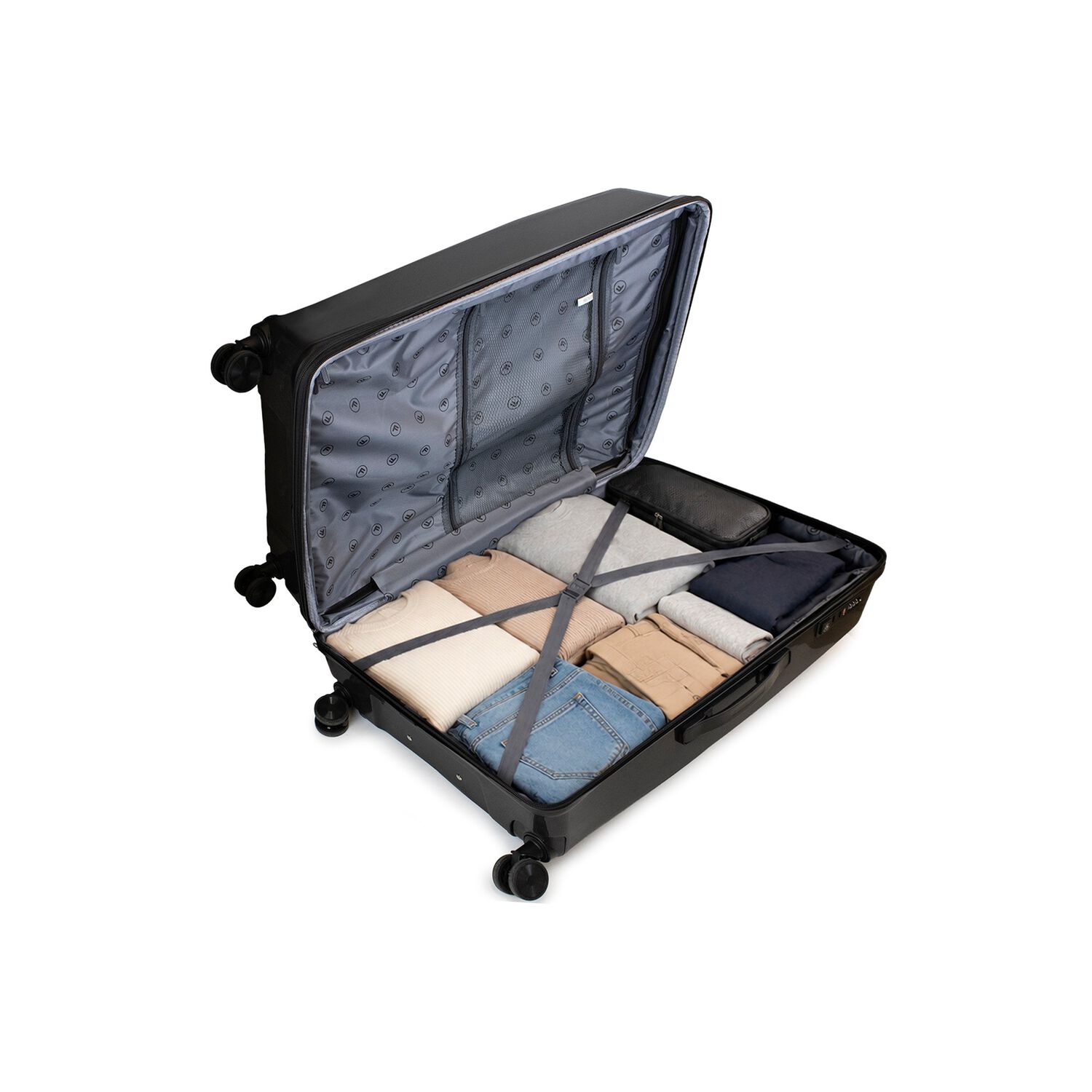 Pack 2 Maletas Cabina S 10k + Grande L 23k Slay Negra F La Maleta De Chile image number 3.0