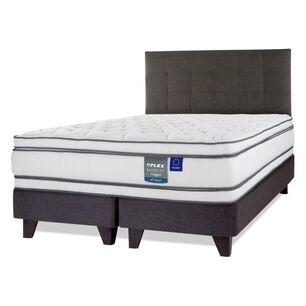Cama Europea Flex Majesty / 2 Plazas / Base Dividida + Respaldo