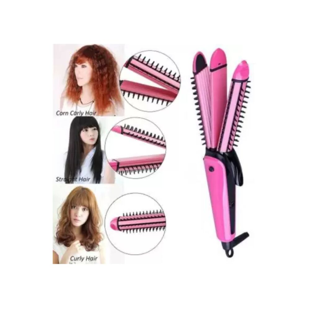 Onduladora Rizadora Peinador De Pelo Profesional 3 En 1 image number 6.0