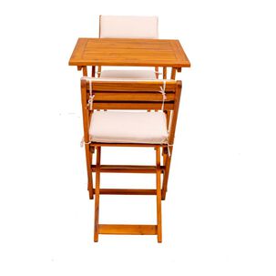 Juego De Balcon Casaideal Balc Madera / 80 Kg