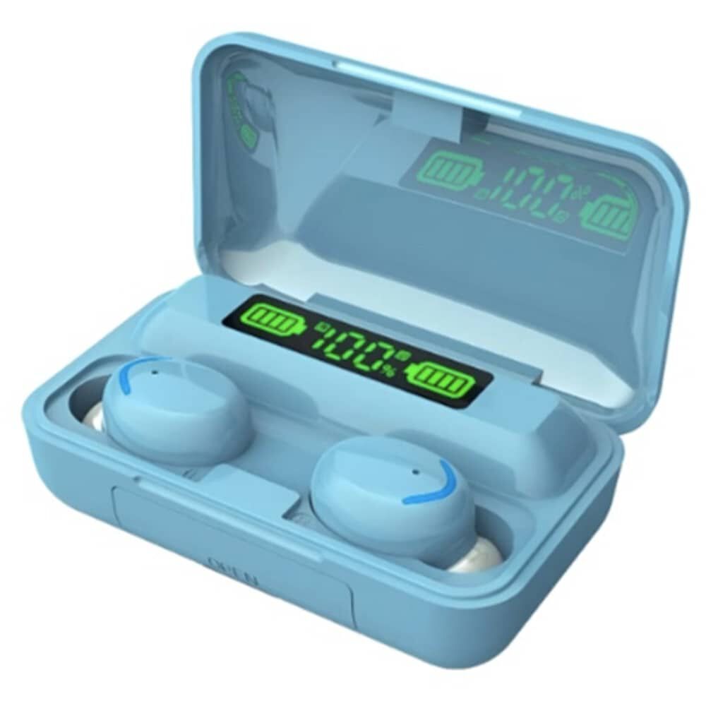 Aud&iacute;fonos In-ear Gamer Inal&aacute;mbricos Celeste Con Luz Led image number 0.0