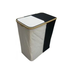 Cesta De Ropa Con Tapa 2 Compartimientos 65cm