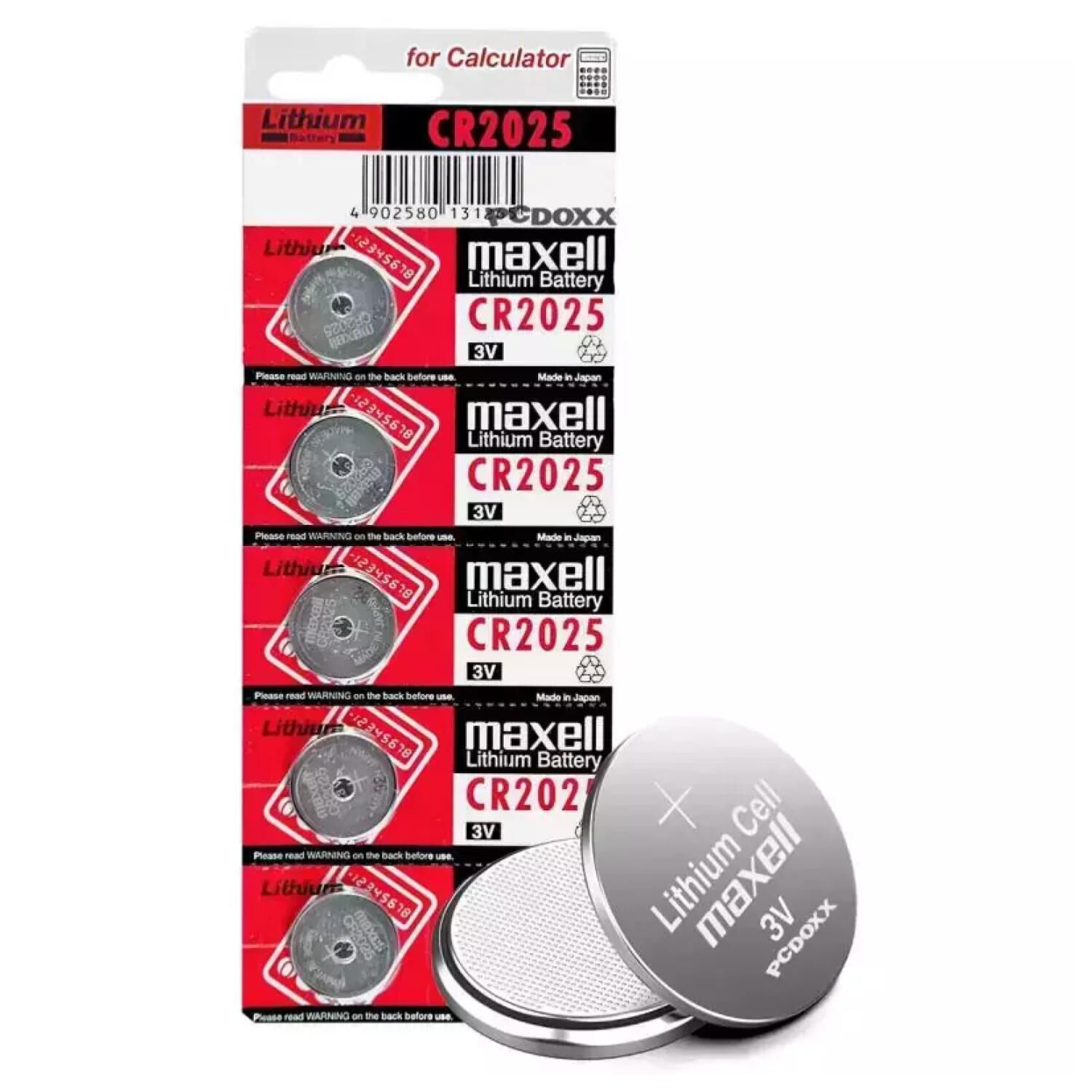 Pack 5 Pilas De Reloj Cr2025 3v Xc2025 image number 2.0