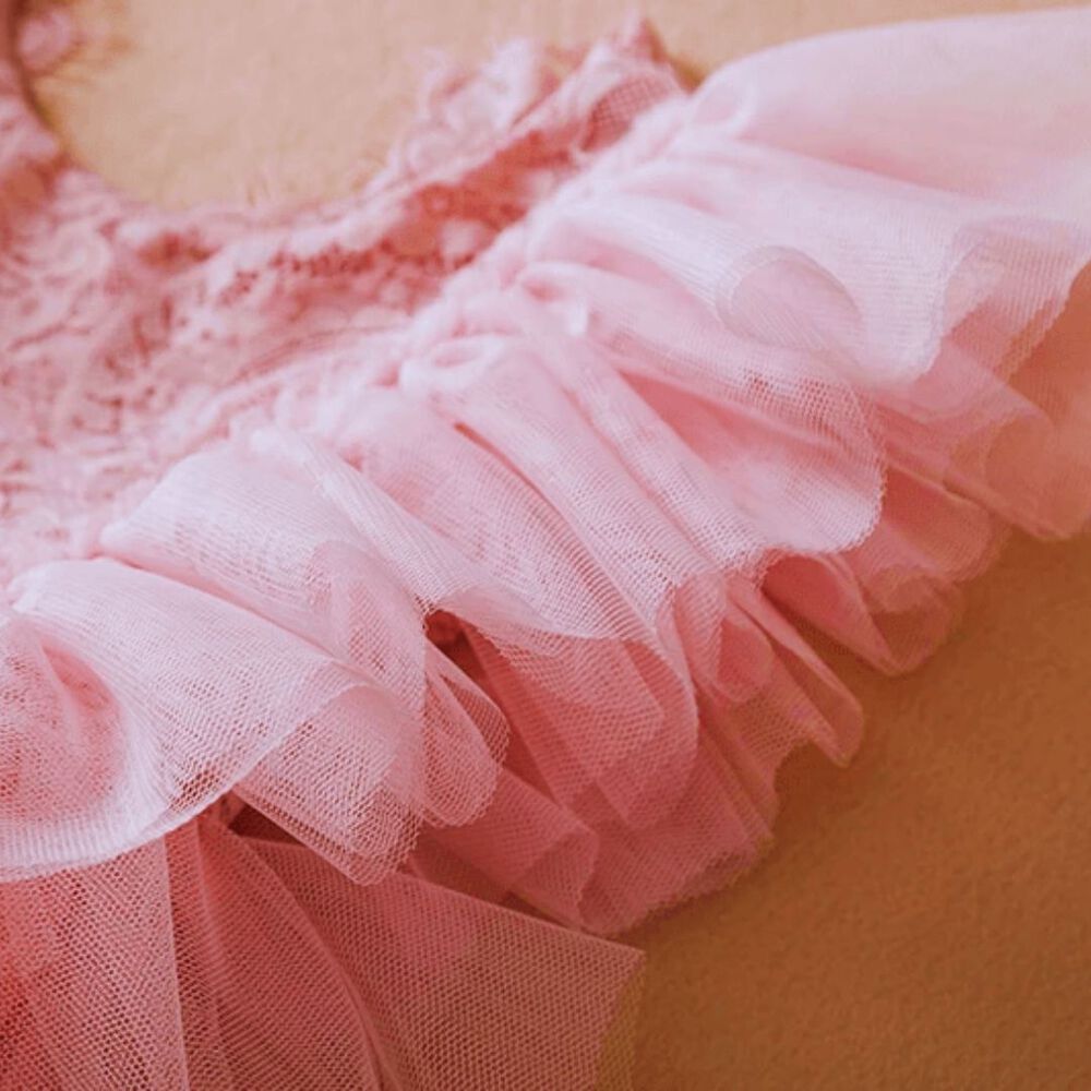 Vestido De Fiesta De Encaje Y Tul Ni&ntilde;as 6 Meses A 4 A&ntilde;os Princess Pink image number 3.0