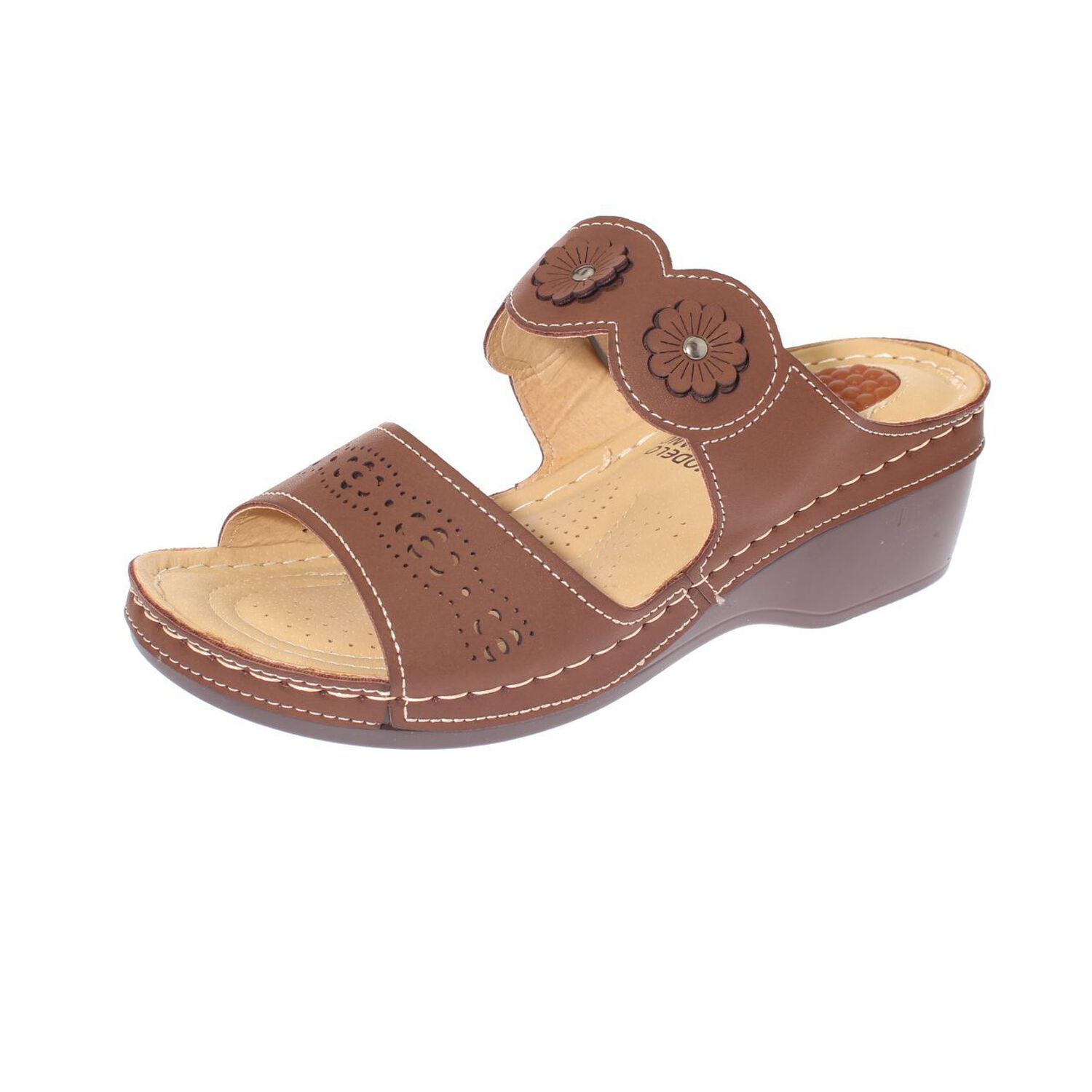 Sandalia Confort Caf&eacute; Modelo Italiano Art. 5ask73323brown image number 0.0