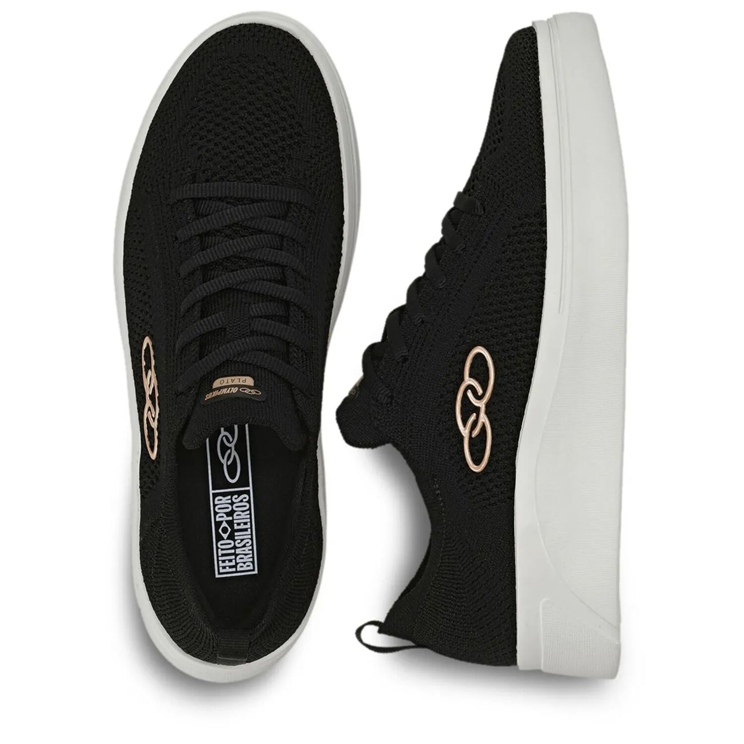 Zapatilla Mujer Plato Negro image number 2.0