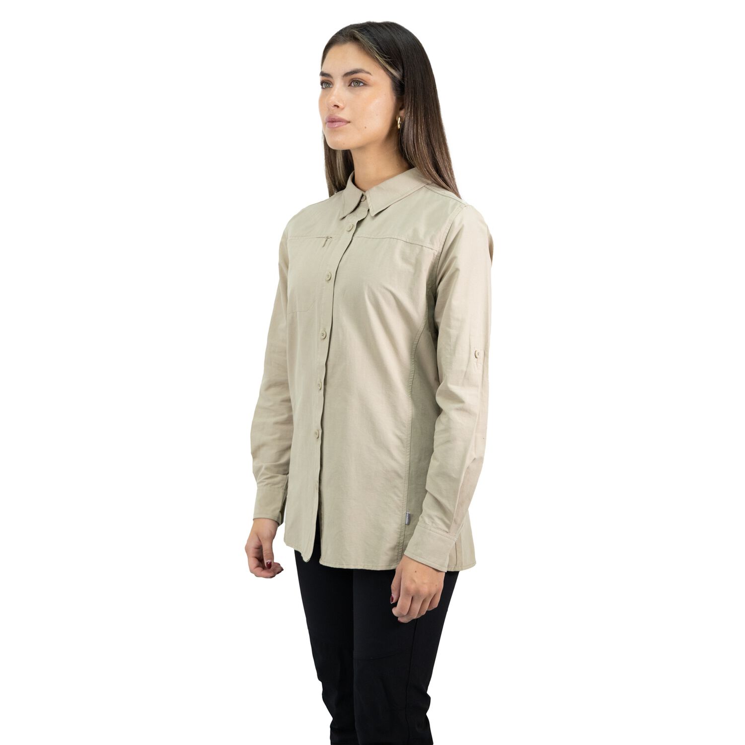 Camisa Hw Duck Dry Mujer Beige image number 2.0