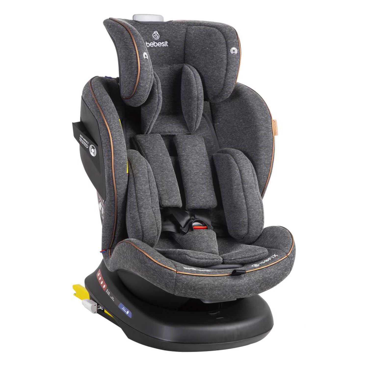 Silla De Auto Bebesit Convertible Isofix Supra 360&ordm; Premium Gris image number 4.0