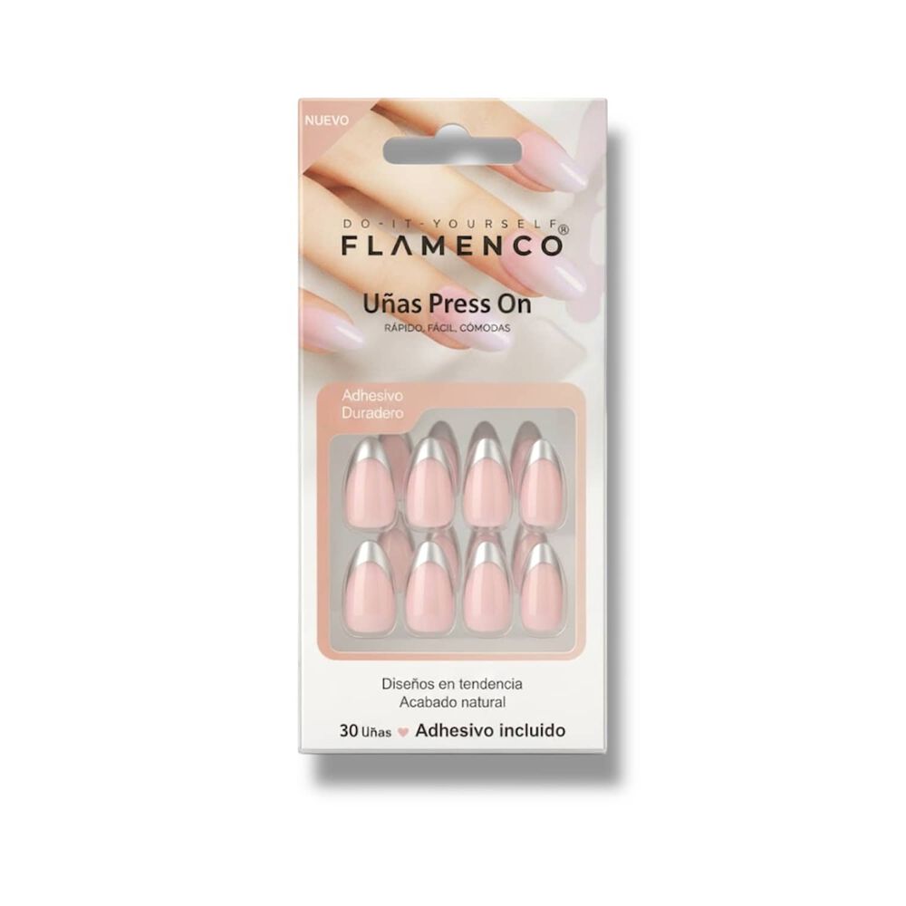 U&ntilde;as Postizas Press - On Francesas Plateada image number 0.0