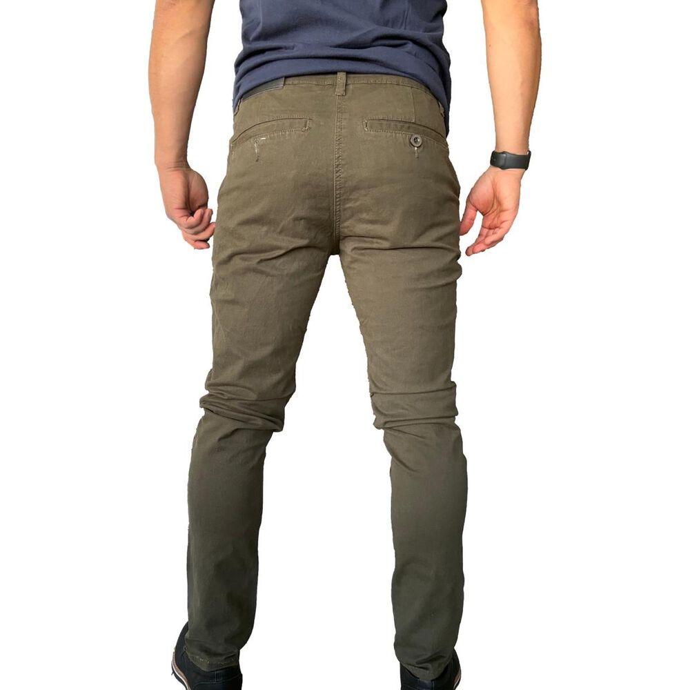 Pantal&oacute;n Elasticado Slim Fit Gabardina Hombre image number 8.0