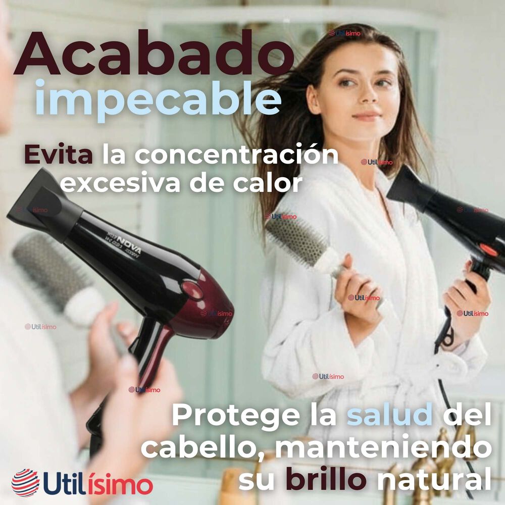 Secador De Pelo Alta Potencia Profesional 5000w Cabello Peluquer&iacute;a Rojo image number 6.0