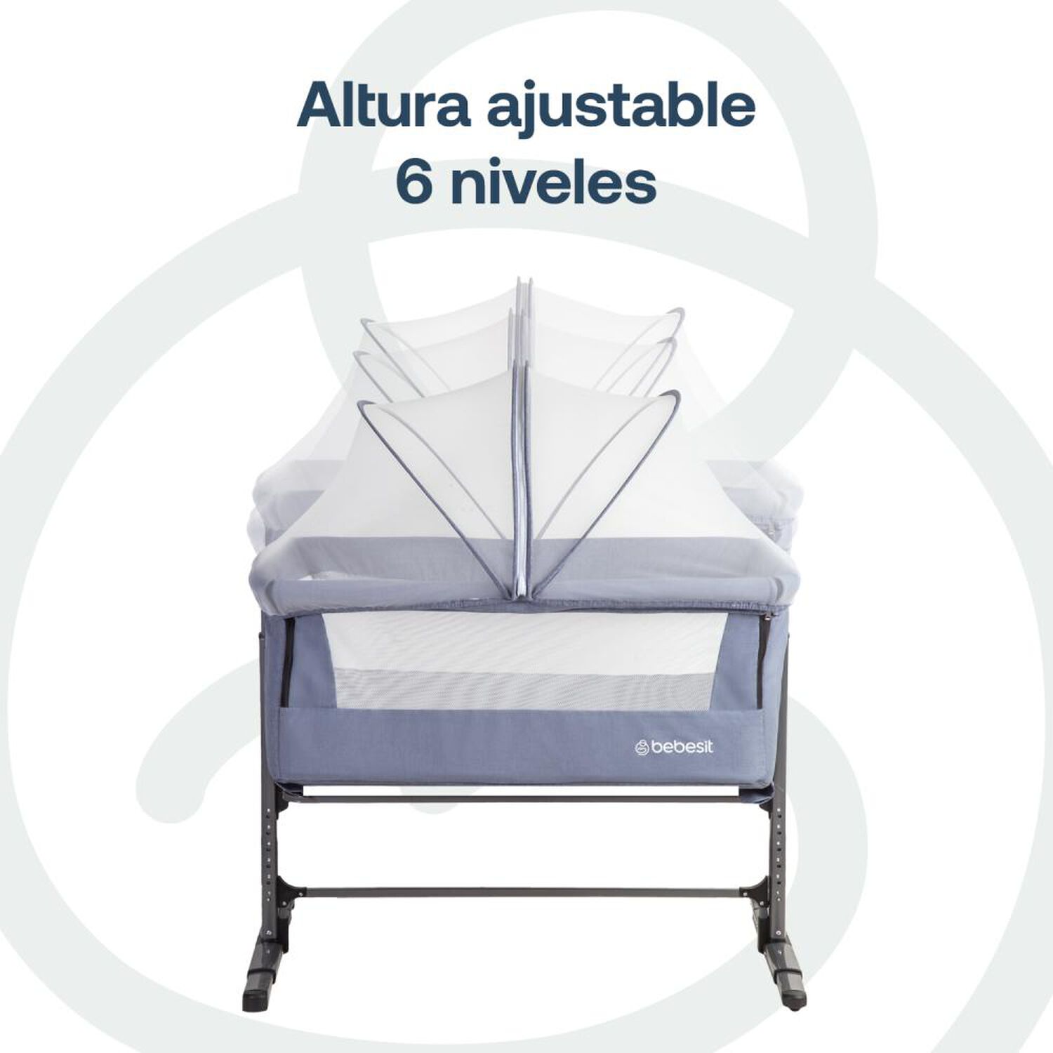 Cuna Colecho Bebesit Con Mosquitero Myside Lx Azul image number 5.0