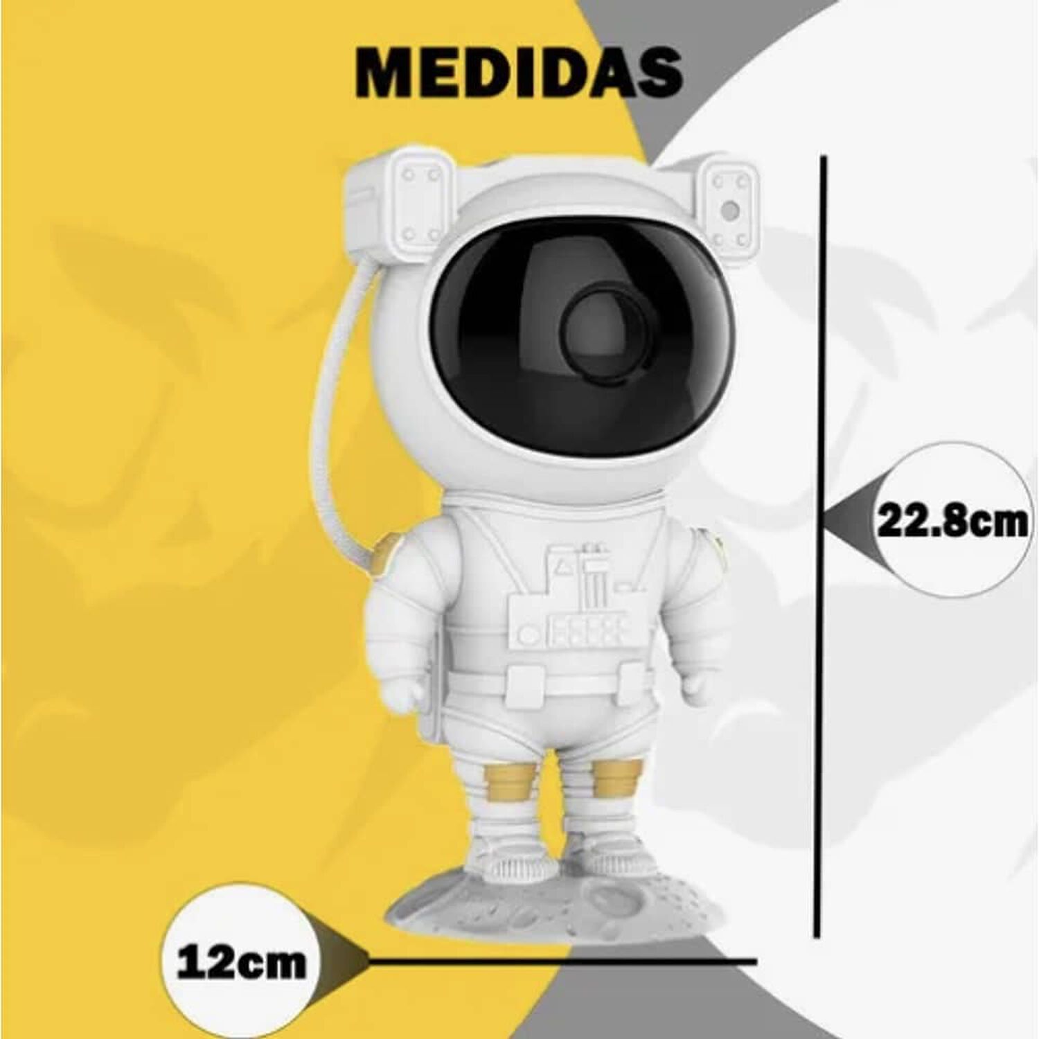 Lampara Proyector Luz Led Rgb Astronauta De Galaxia image number 2.0